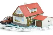 Small house with a car